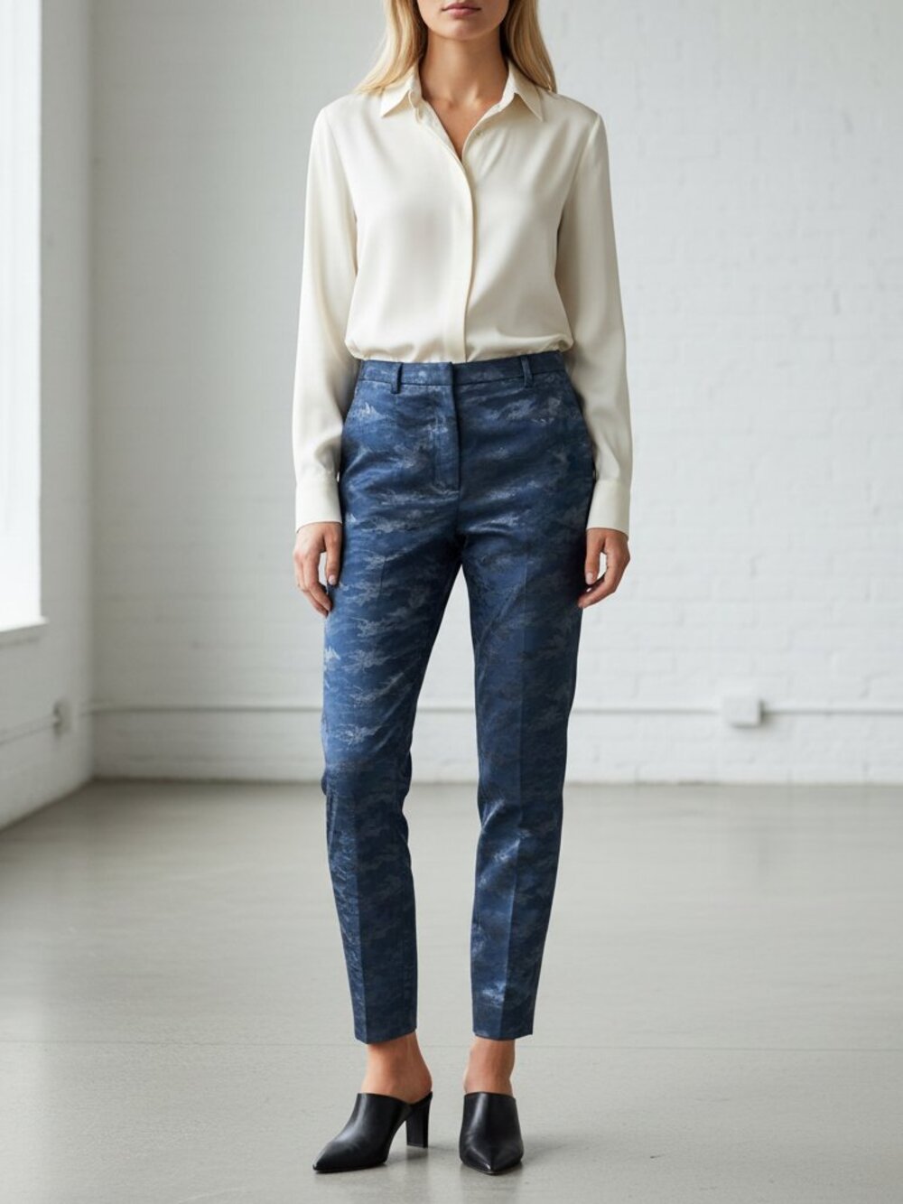 ATM Anthony Thomas Melillo NWT Skinny Trousers | Midnight Navy | Size 2